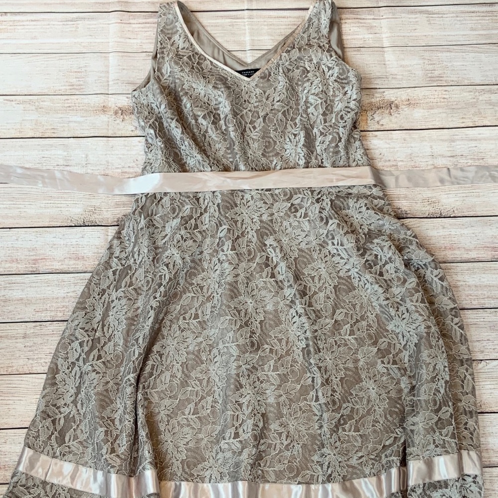 Silver lace dress!